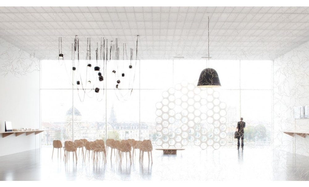 Pendant design lamp  AIM by Flos (1 lampshade ,  Black)