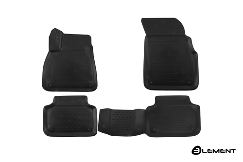 Коврики 3D в салон AUDI Q7 ||, 2015-, SUV, 4 шт. (полиуретан)  AFM3D0426210K