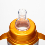 5399842 Бутылочка для кормления «Золотая коллекция: черный мрамор» 250 мл цилиндр, с ручками