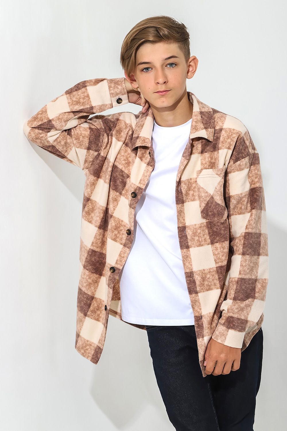 Толстовка мальчик Рубашка Гамбит-2 Виотекс БЕЖЕВЫЙ