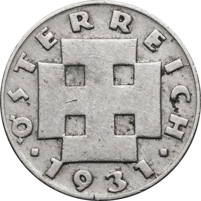 5 грошей 1931 Австрия VF