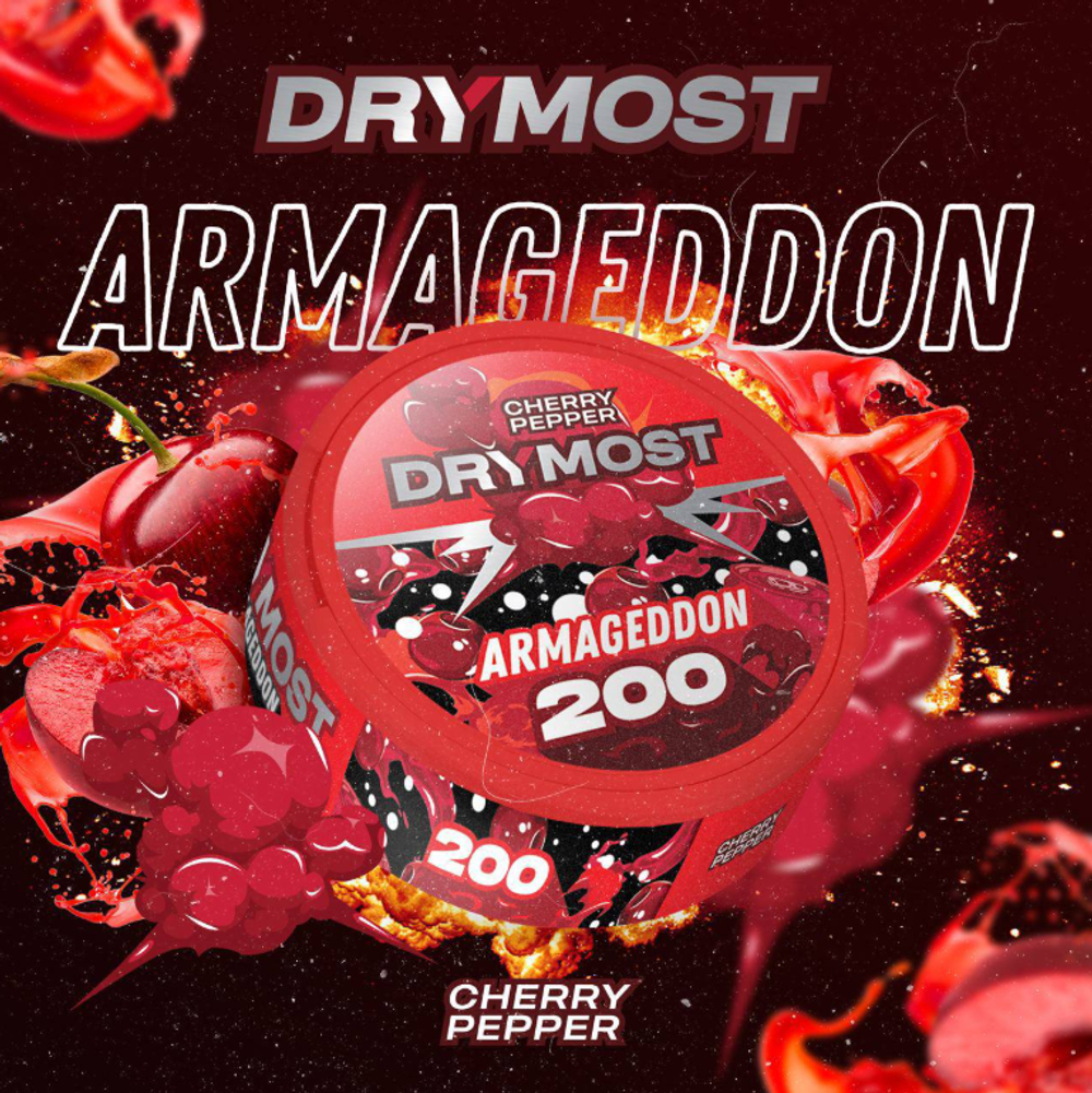 СНЮС DRYMOST ARMAGEDON CHERRY PEPPER (200МГ) - СОЧНАЯ ВИШНЯ