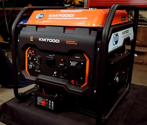 Генератор бензиновый инверторный TOR KM7000i - [7 кВт / 220V] эл. пуск
