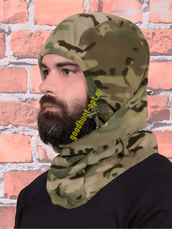 Тактическая зимняя балаклава флисовая Мультикам