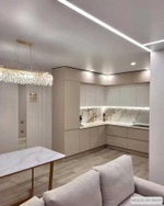 Кухня в цвете роза пепла