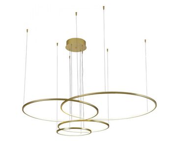 Светодиодная люстра LED 105W 3100K - 4000K 15104N/S mat.gold золото Loren Newport