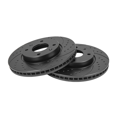 Диск тормозной GANZ передний перфорированный PRO-Line с покрытием (комплект - 2 шт) HYUNDAI Sonata 01-04 / Elantra KIA Magentis Арт.: GIJ10097S