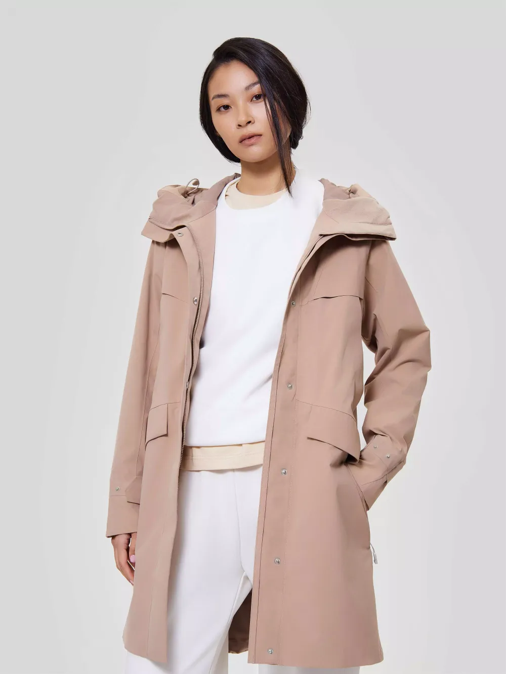 Парка женская ИША (ISHA) NORPPA песочный бежевый