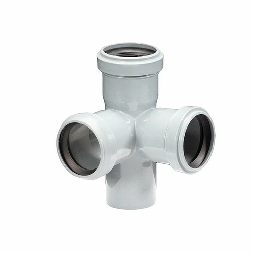 Крестовина канализационная Lammin, 50 x 50 x 50/87,5°(2-х пл.)