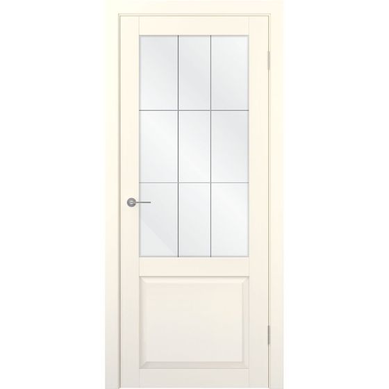 Цена на Межкомнатная дверь экошпон Соната-02 эмалекс ваниль остеклённая Купить Межкомнатная дверь экошпон Соната-02 эмалекс ваниль остеклённая