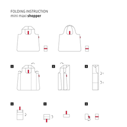 Сумка складная mini maxi shopper signature red