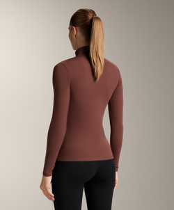 Oysho Термофутболка с длинным рукавом, терракотовый