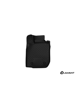 Коврик в салон для RENAULT Duster 2WD, 2011-2015, передний левый, 1 шт. (полиуретан) ELEMENT3D4129210KFL