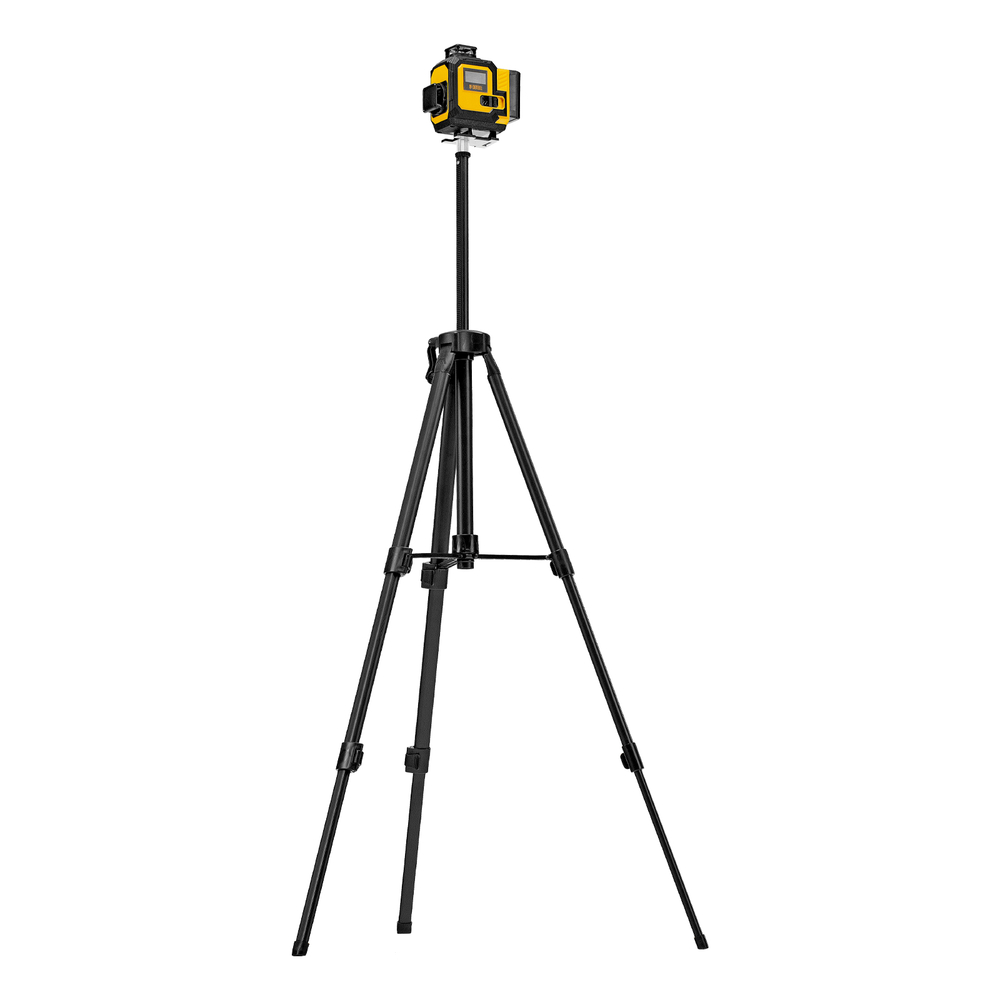 Лазерный уровень мультипризменный DLV 360-4T, 30 м, зеленый луч, Li-Ion 2,4 Aч, штатив// Denzel
