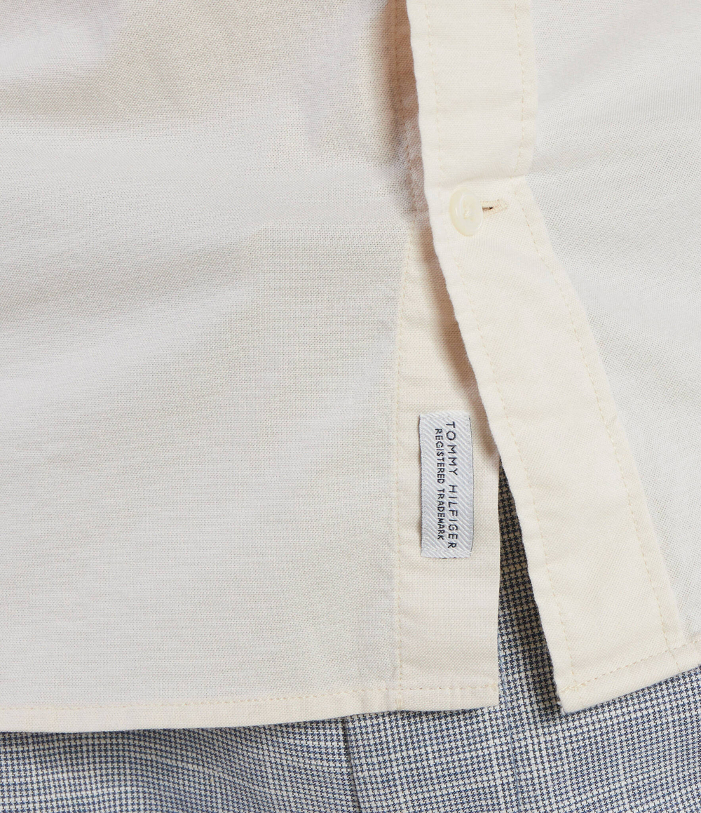 рубашка 1985 flex oxford rf shirt Tommy Hilfiger - экрю(MW0MW29968)