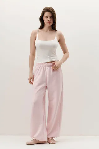 Топ на бретелях из вискозы кремового цвета