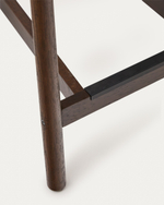 Analy Полубарный стул из массива дуба с отделкой под орех и сиденьем из веревки 65 см