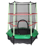 Каркасный батут, диаметр 4,6 фт, зеленый