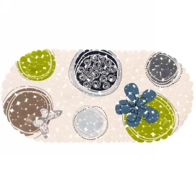 Коврик в ванну 69х35"Капри»