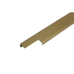 Ручка-профиль накладная L.396мм, отделка бронза