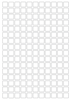 Виниловые наклейки для маркировки Policomprint М14, 10х10 мм. 176 шт.