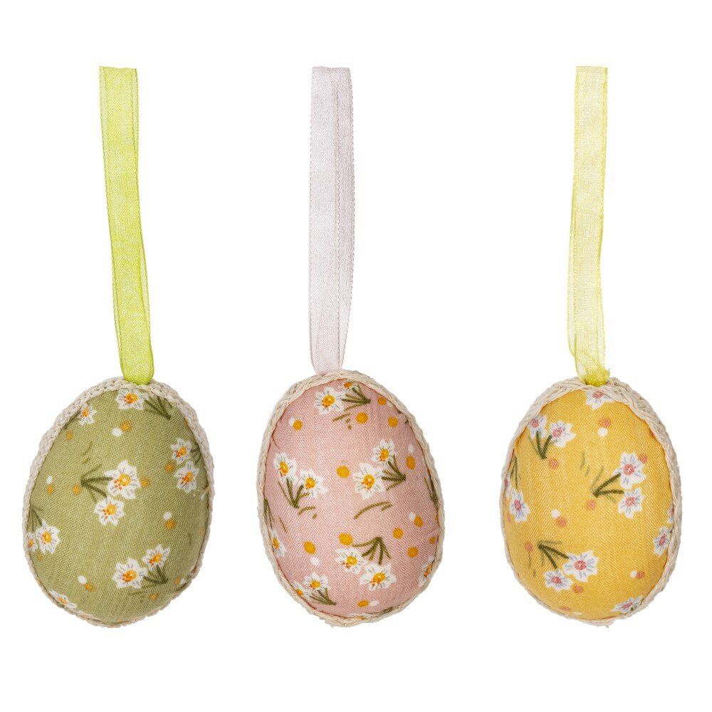 GAEM Изделие декоративное подвесное "Яйцо" (блок 12шт), L4 W3 H6 см, 3в.