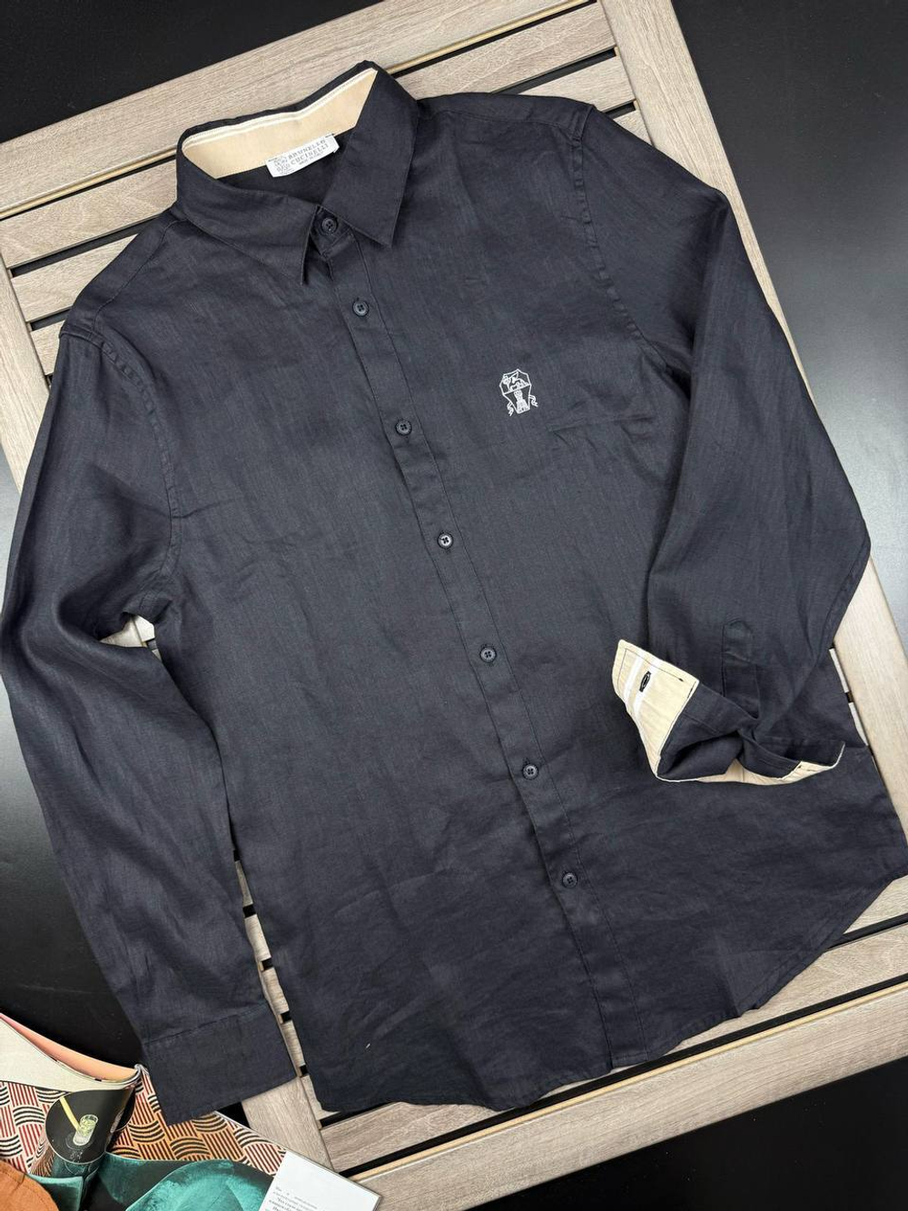 Льняная рубашка Brunello Cucinelli