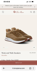 Зимние кроссовки Loro Piana Week End Walk