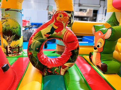 Коммерческий надувной батут «Страна Сафария» 10*6*6 м