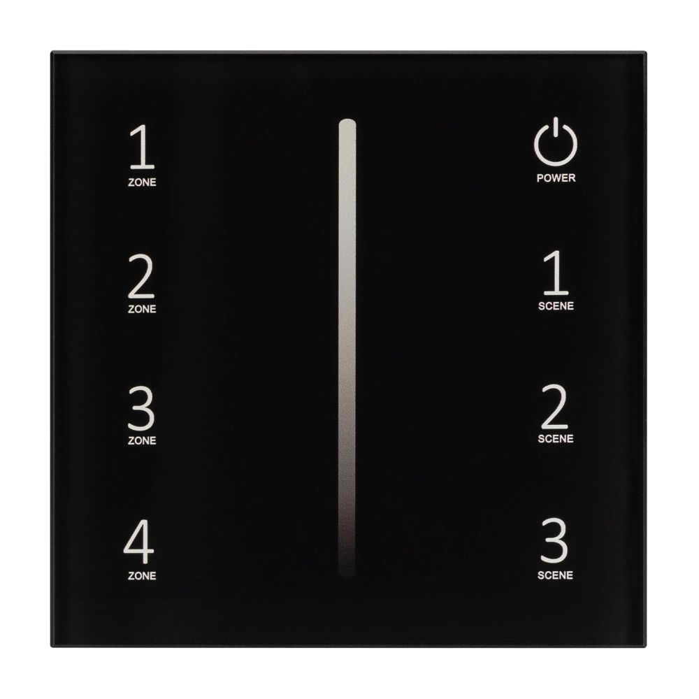 Панель SMART-P34-DIM-IN Black (230V, 0-10V, Sens, 2.4G) (Arlight, IP20 Пластик, 5 лет) 028112