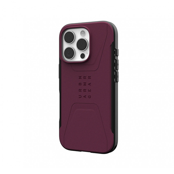 Чехол UAG Civilian для iPhone 16 Pro 6.3&quot; бордовый (Bordeaux) 114444119049