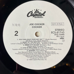 Винтажная виниловая пластинка LP Joe Cocker (Japan 1986) (Obi) (Promo) You Can Leave Your Hat On
