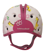 Мягкая шапка-шлем для защиты головы SafeheadBABY. Жираф