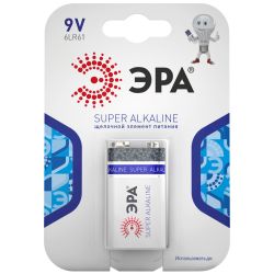 Батарейки ЭРА 6LR61-1BL SUPER Alkaline