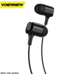 Наушники с микрофоном DENMEN DR27 (черный)