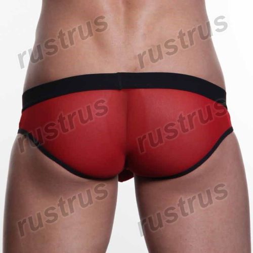 Мужские трусы брифы красные WANGJIANG WG00123