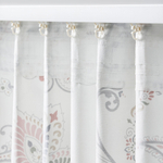 Комплект штор IKEA PUSSMUN (ПУССМУН), Белый с рисунком, 145х250 см, 2 шт