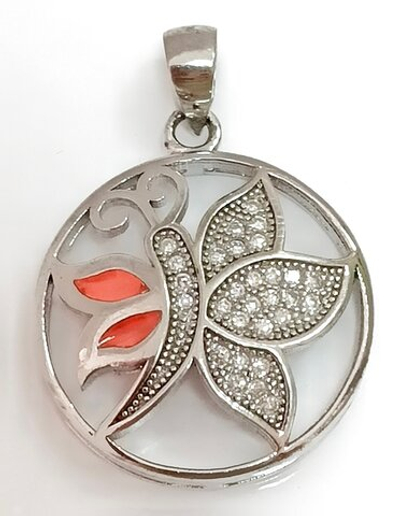 Ювелирная подвеска из серебра с эмалью