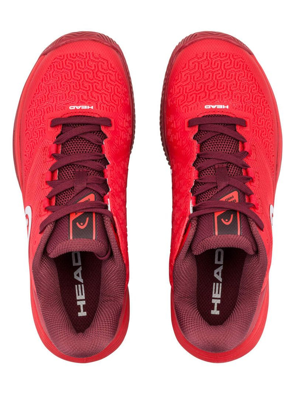 Детские теннисные кроссовки Head Revolt Pro 5.0 Clay - red/dark red