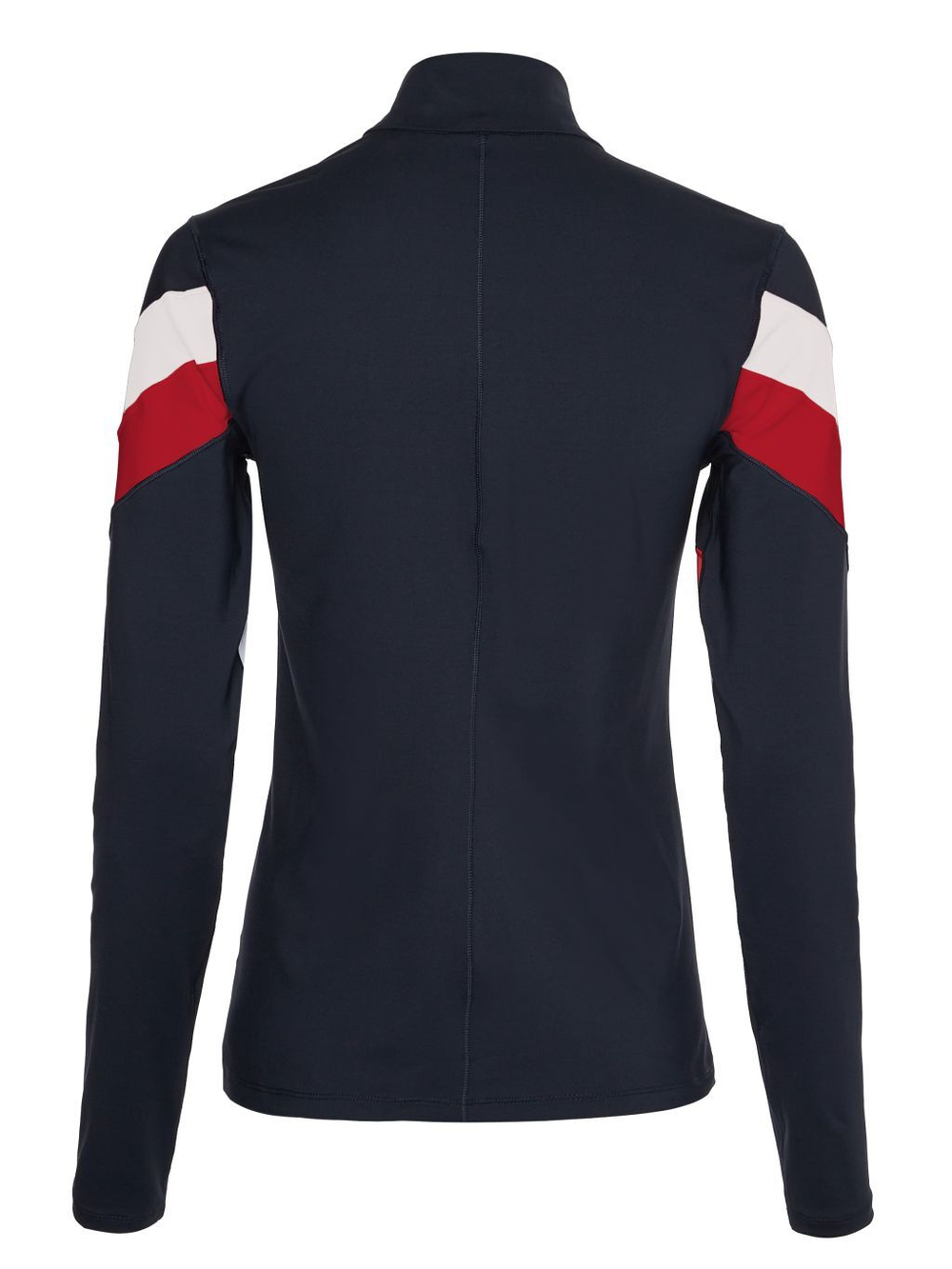 Женская теннисная куртка Tommy Hilfiger Slim Full Zip Top LS - desert sky/primary red