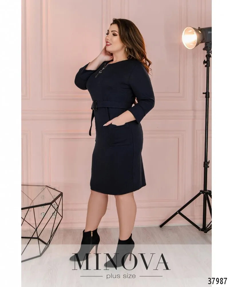 Платье 104-синий Minova