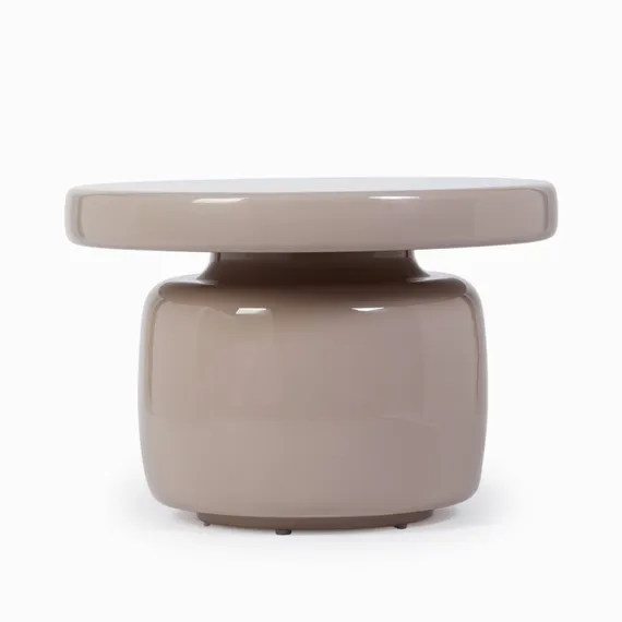 Кофейный стол Dare Ø60х40 см, бежевый глянец