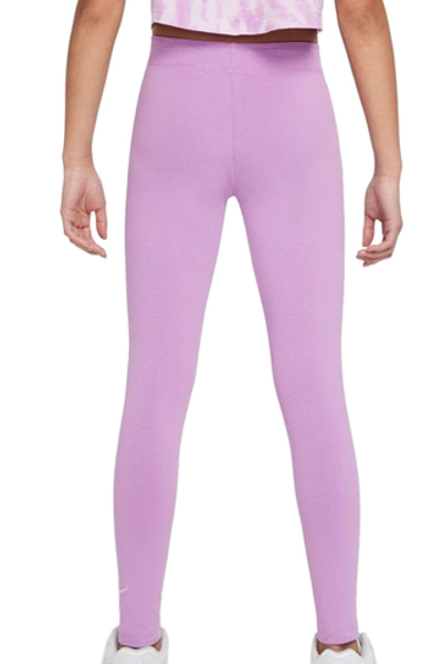 Штаны для девочки теннисные Nike Sportswear Favorites Swoosh Legging G - violet shock/mint foam