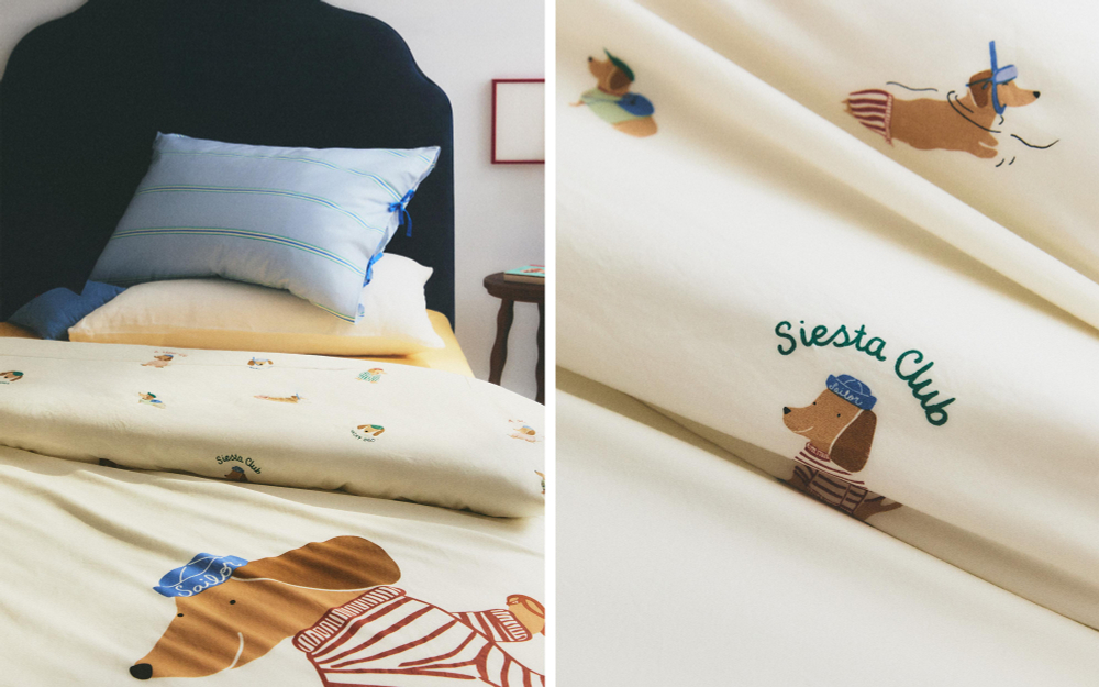 Пододеяльник Zara Home, хлопок 100%, однотонный, 1610/088