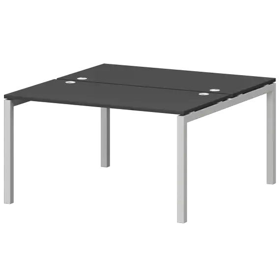 Бенч двойной на металлокаркасе СМС2-П-10К.149.Пр50  1000x1496x750 Смарт