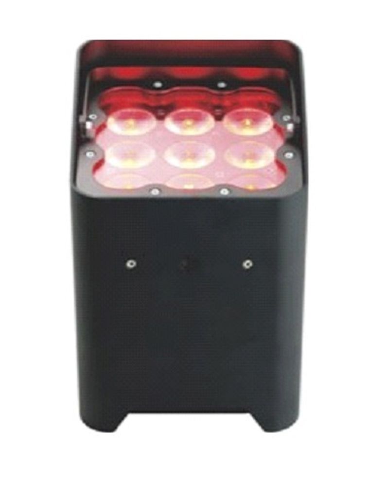 Battery Led Par light 9pcs RGBW 4in1