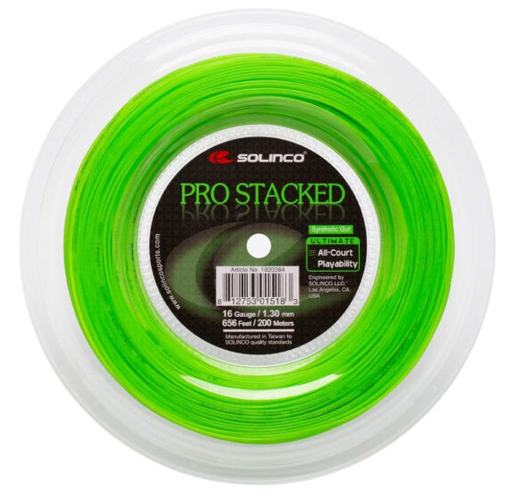 Теннисные струны Solinco Pro Stacked (200 m) - green
