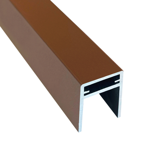 Алюминиевый П-профиль EasyDecking 35x25x3000 Коричневый