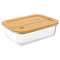 Набор контейнеров для запекания и хранения smart solutions с крышками из бамбука, 3 шт.