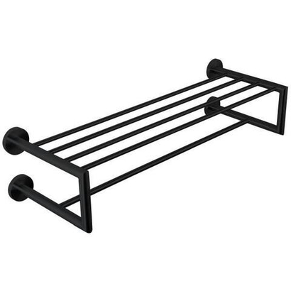 Полка для полотенец 655 мм нерж. сталь NIZA 16854.N чёрный